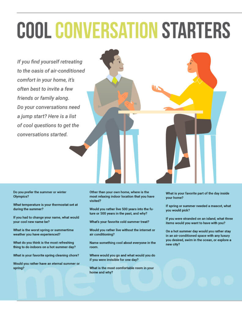 conversation starter infographic